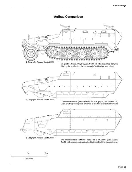 Panzer Tracts No.15-2: mittlerer Schützenpanzerwagen (Sd.Kfz.251) Ausf.A, B &amp; C.