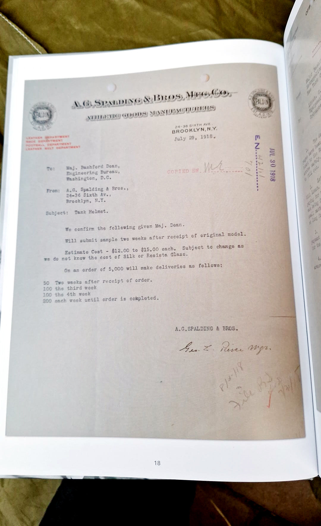 The U.S. Tanker Helmet: 1917 - 1946 A History Through Time