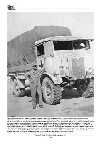 British Military Trucks In Wehrmacht Service  OUT OF PRINT