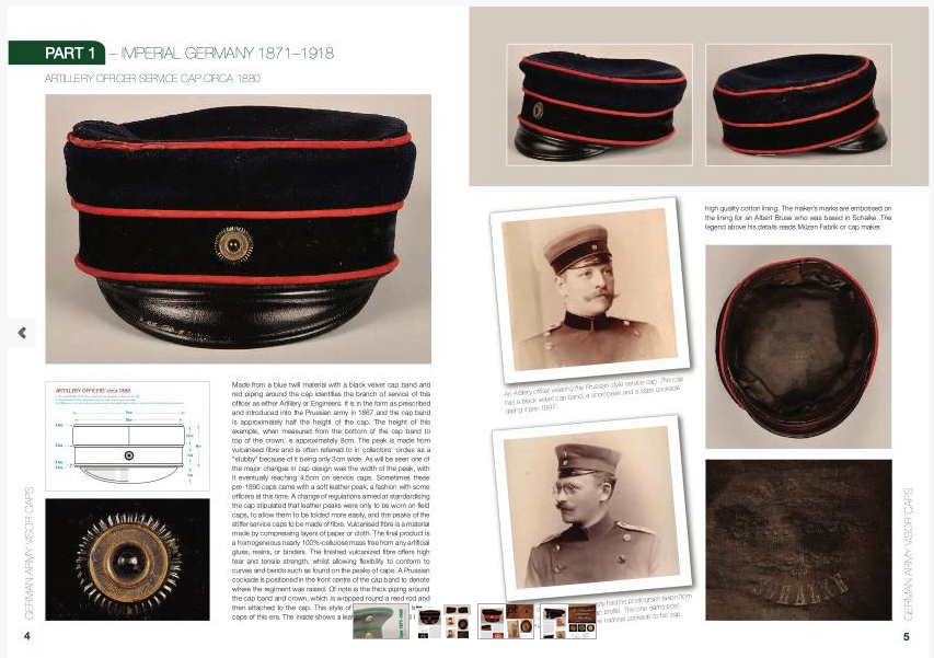 German Army Visor Caps 1871-1945