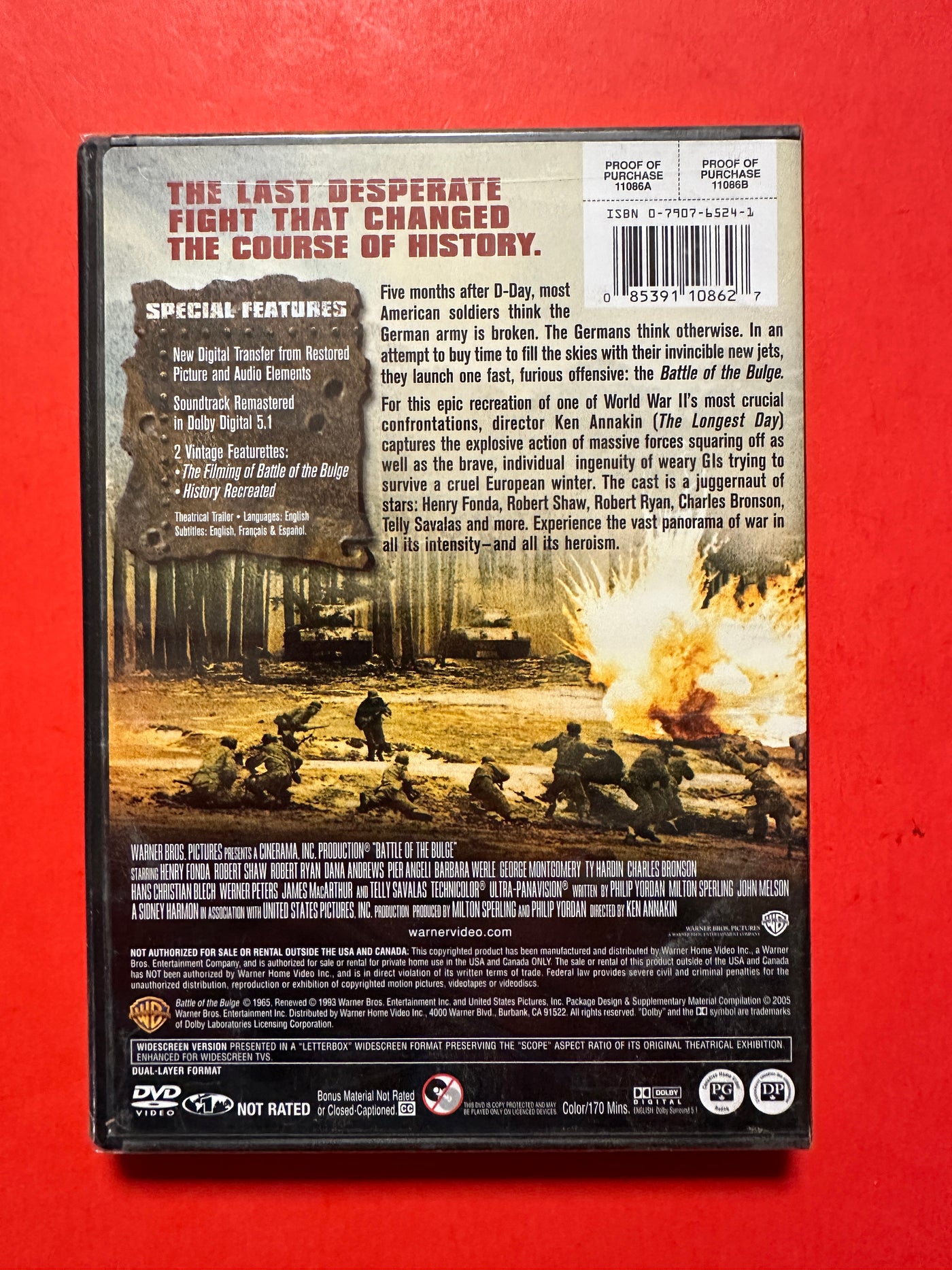 Battle of the Bulge DVD