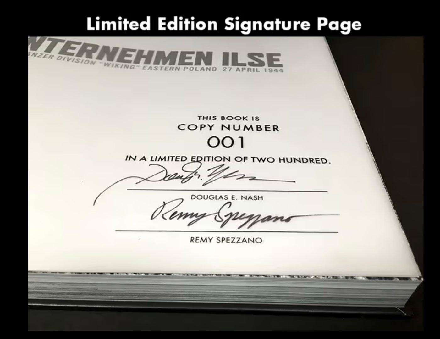 UNTERNEHMEN ILSE (Signed & Numbered Slipcase Edition)