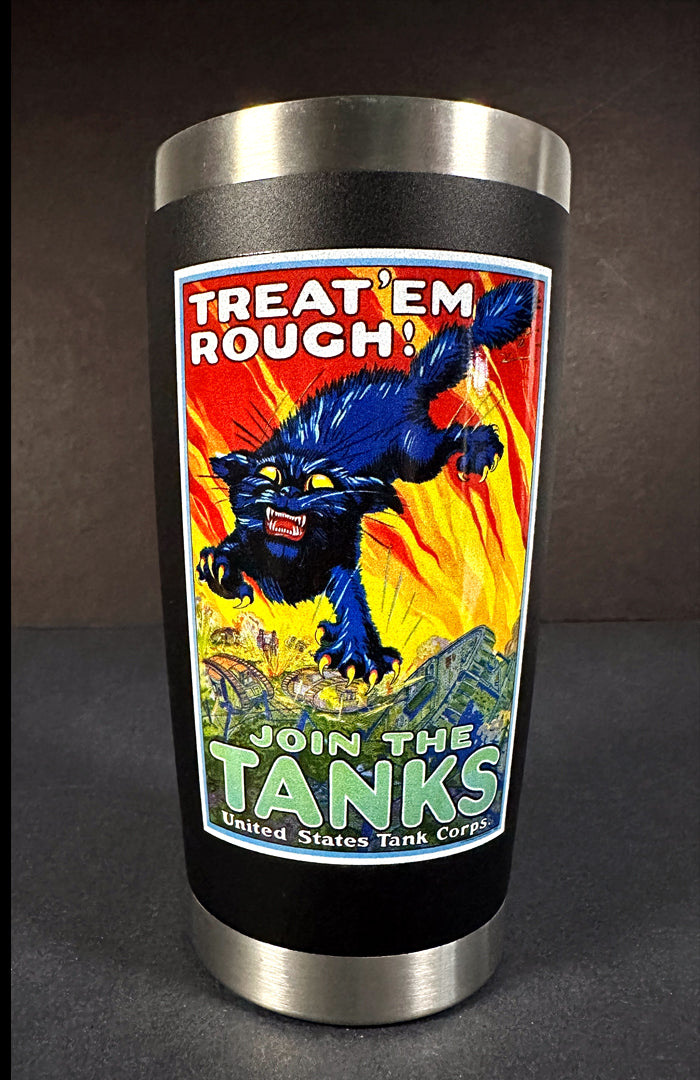 USA Propaganda Posters No. 1 Treat em Rough! Join The Tanks 1917