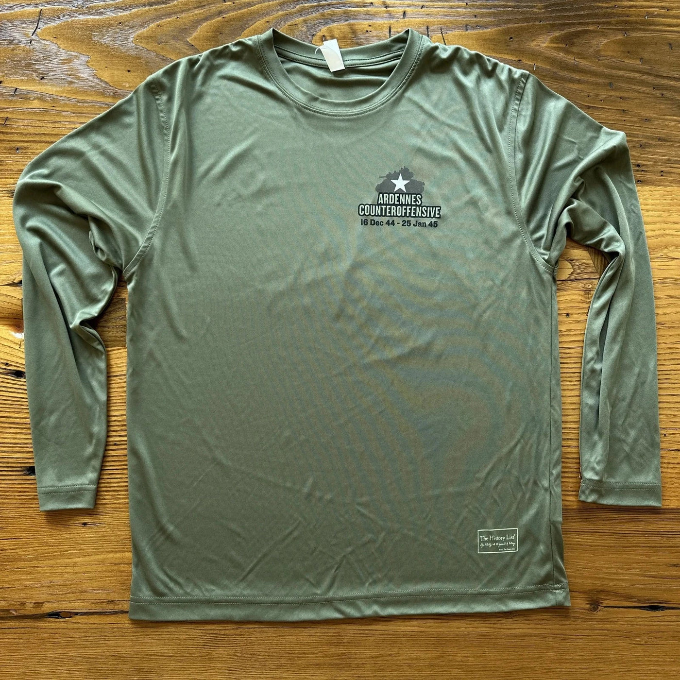 The Battle of the Bulge moisture-wicking 100% polyester interlock with UPF 30+ UV protection - Long-sleeved