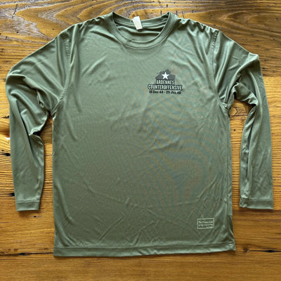 The Battle of the Bulge moisture-wicking 100% polyester interlock with UPF 30+ UV protection - Long-sleeved