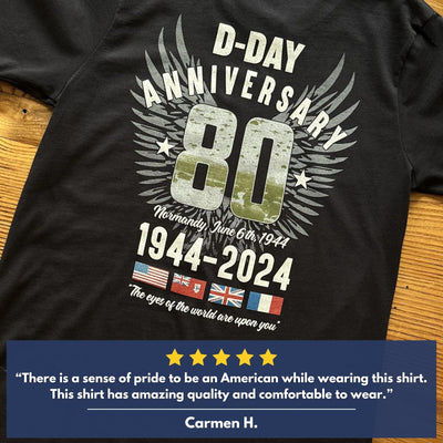 D-Day 80th Anniversary Made in America Shirt
