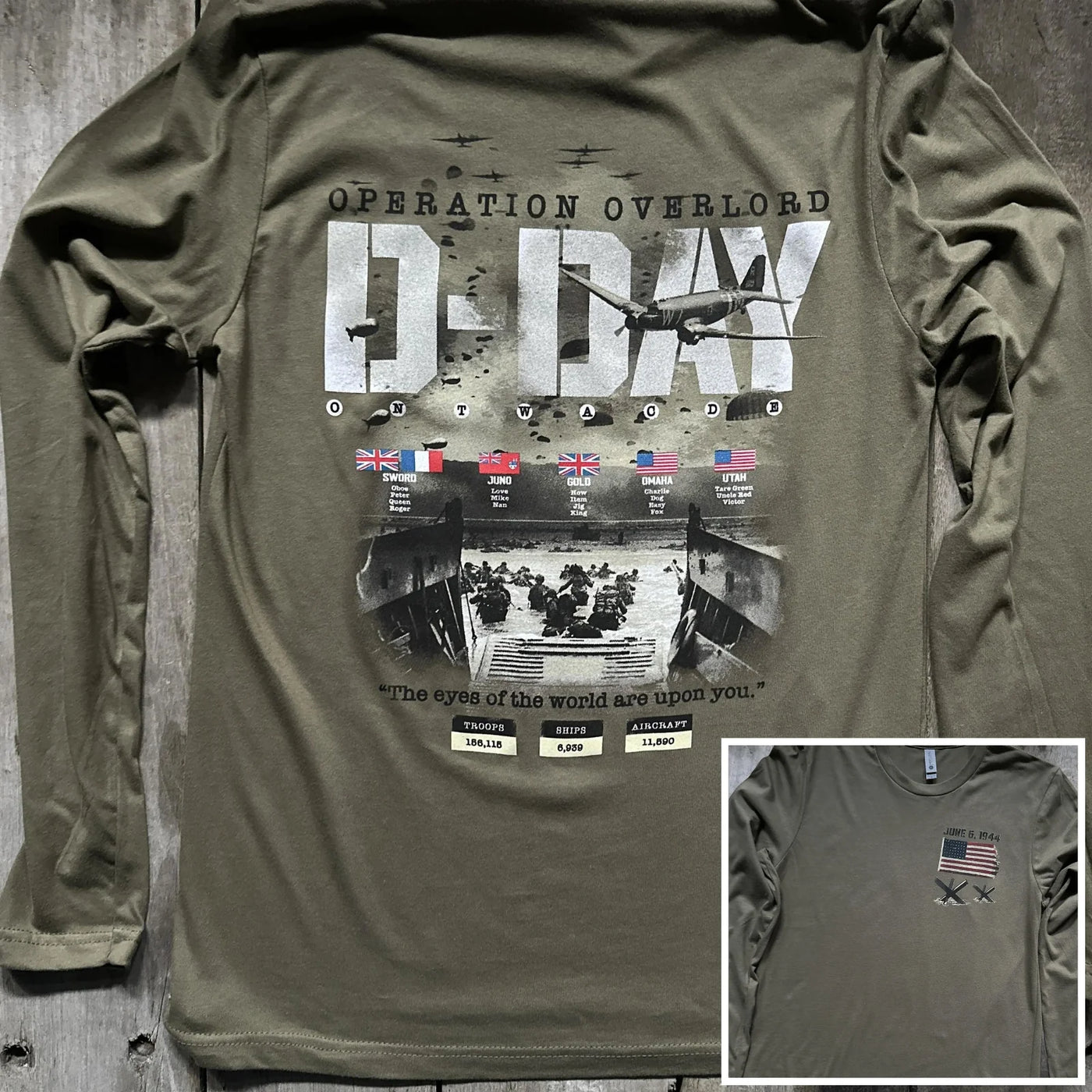 D-Day Operation Overlord Long-sleeved shirt