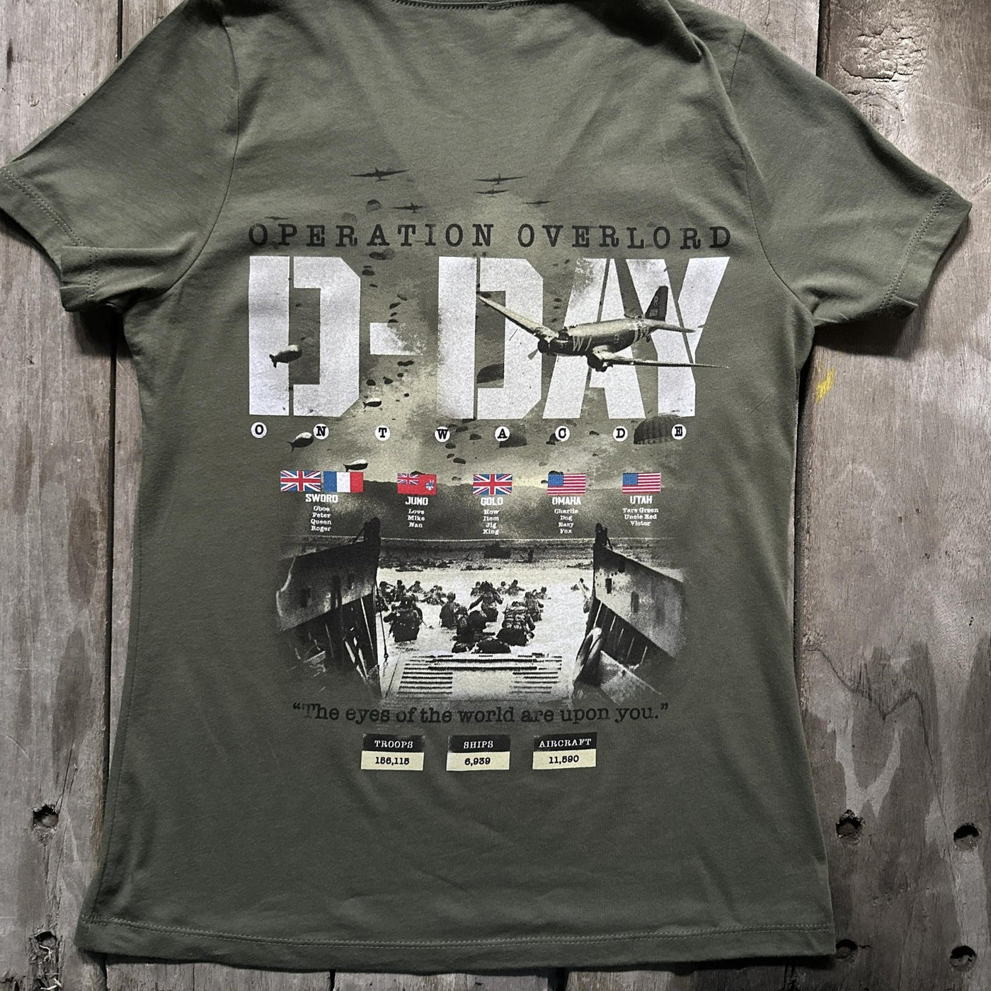 D-Day Operation Overlord Women's v-neck shirt