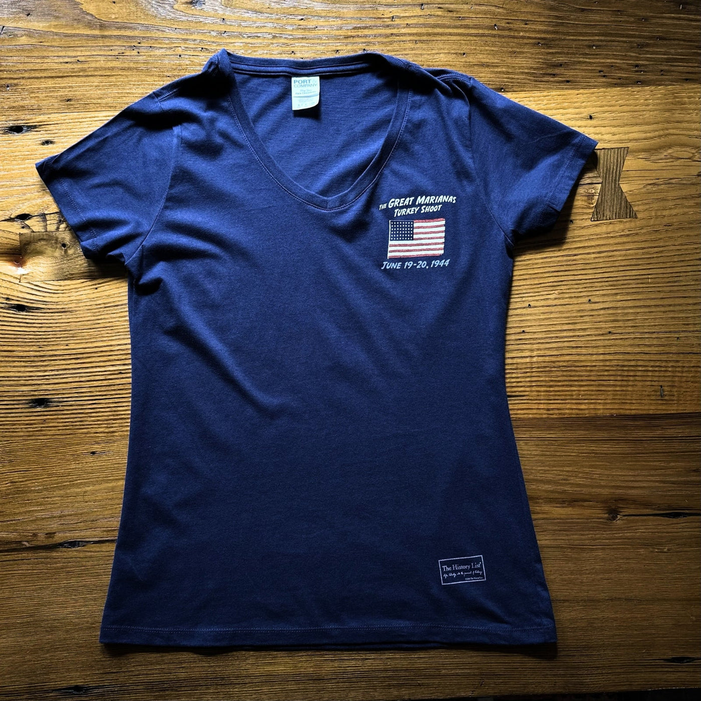 "The Great Marianas Turkey Shoot "Mission Beyond the Darkness" Women's v-neck shirt