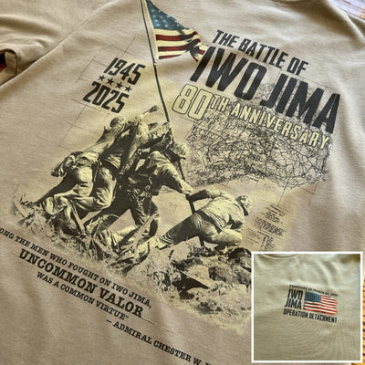 Flag raising on Mount Suribachi - 80th Anniversary of the Battle of Iwo Jima Long-sleeved shirt
