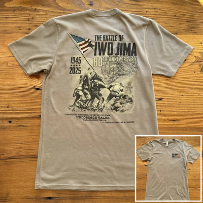 Flag raising on Mount Suribachi - 80th Anniversary of the Battle of Iwo Jima Made in America Shirt