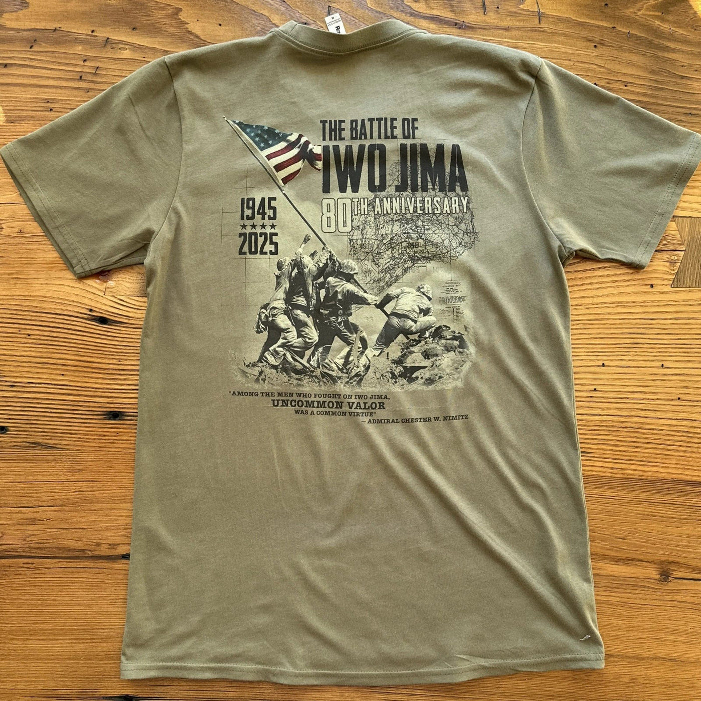 Flag raising on Mount Suribachi - 80th Anniversary of the Battle of Iwo Jima Made in America Shirt