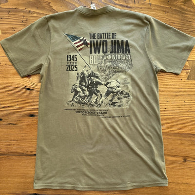 Flag raising on Mount Suribachi - 80th Anniversary of the Battle of Iwo Jima Made in America Shirt