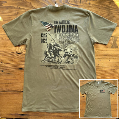 Flag raising on Mount Suribachi - 80th Anniversary of the Battle of Iwo Jima Made in America Shirt