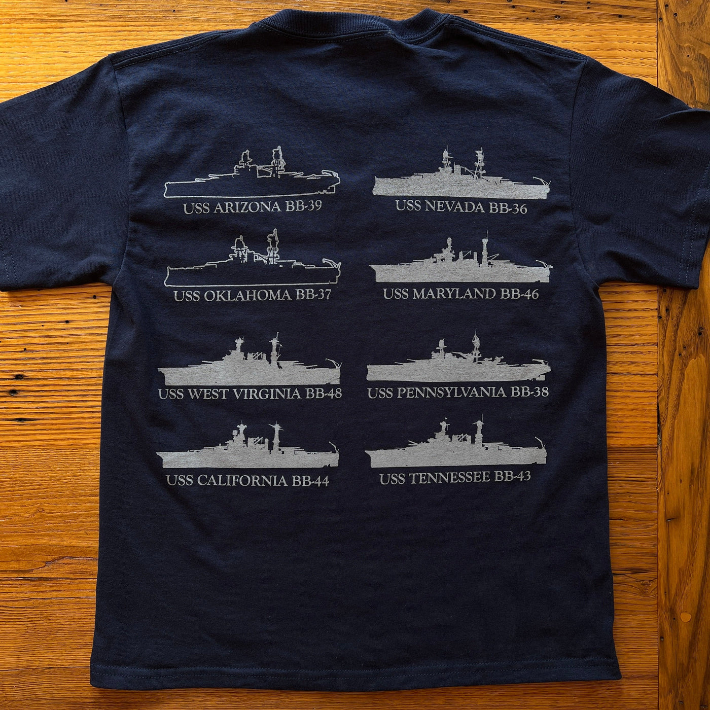 Pearl Harbor "Battleship Row" Shirt in Youth sizes
