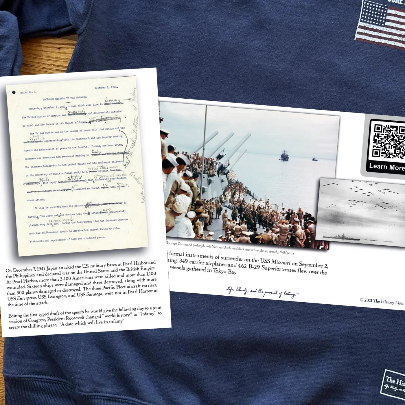 "Victory at Midway" on moisture-wicking 100% polyester interlock with SPF 40+ UV protection - Long-sleeved