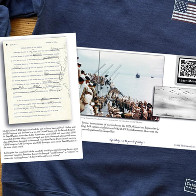 "Victory at Midway" on moisture-wicking 100% polyester interlock with SPF 40+ UV protection - Long-sleeved