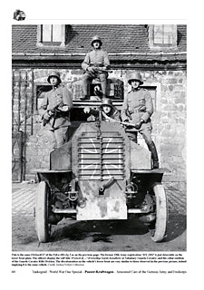 Panzer-Kraftwagen Armoured Cars of the German Army and Freikorps  OUT OF PRINT