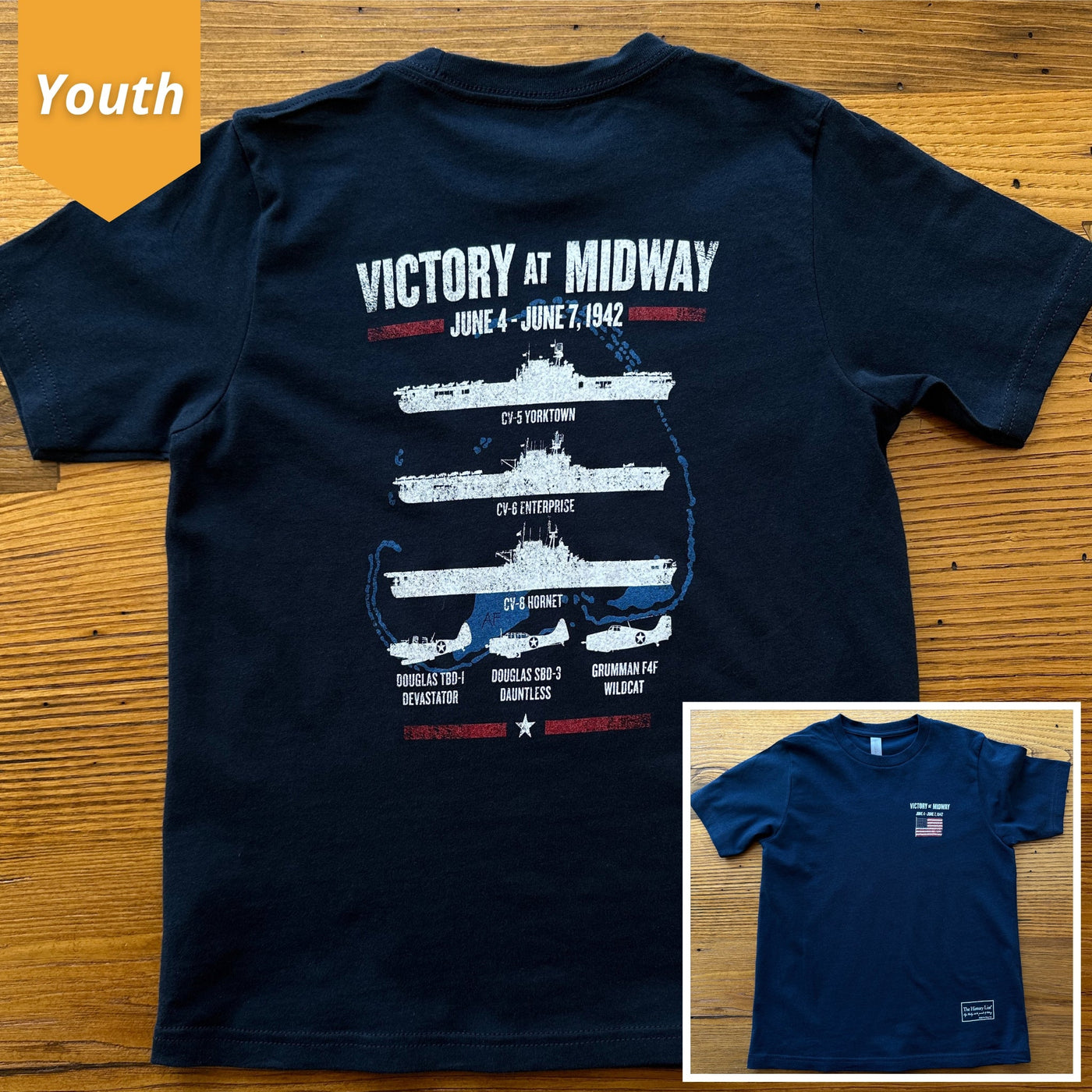 "Victory at Midway" Shirt in Youth sizes