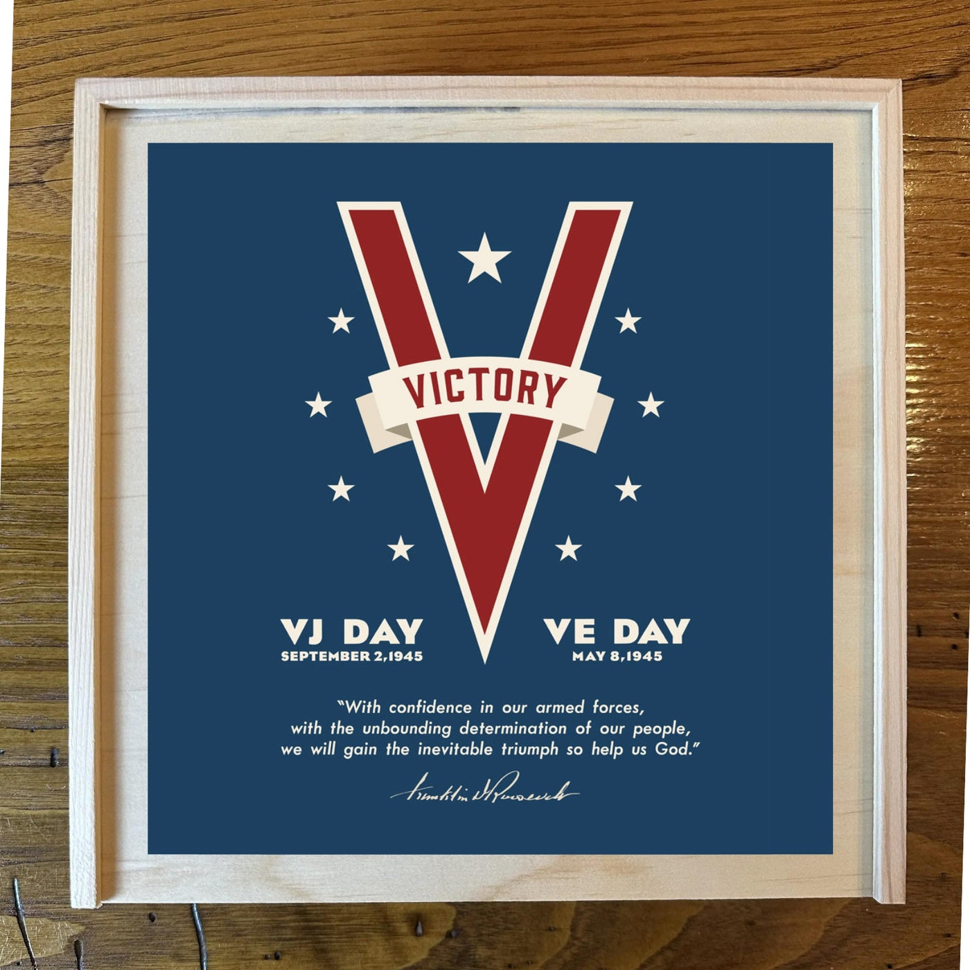 WWII Victory in the Pacific Gift Box with "Victory at Midway" Shirt and "The Great Marianas Turkey Shoot" Shirt along with stickers and bookmarks
