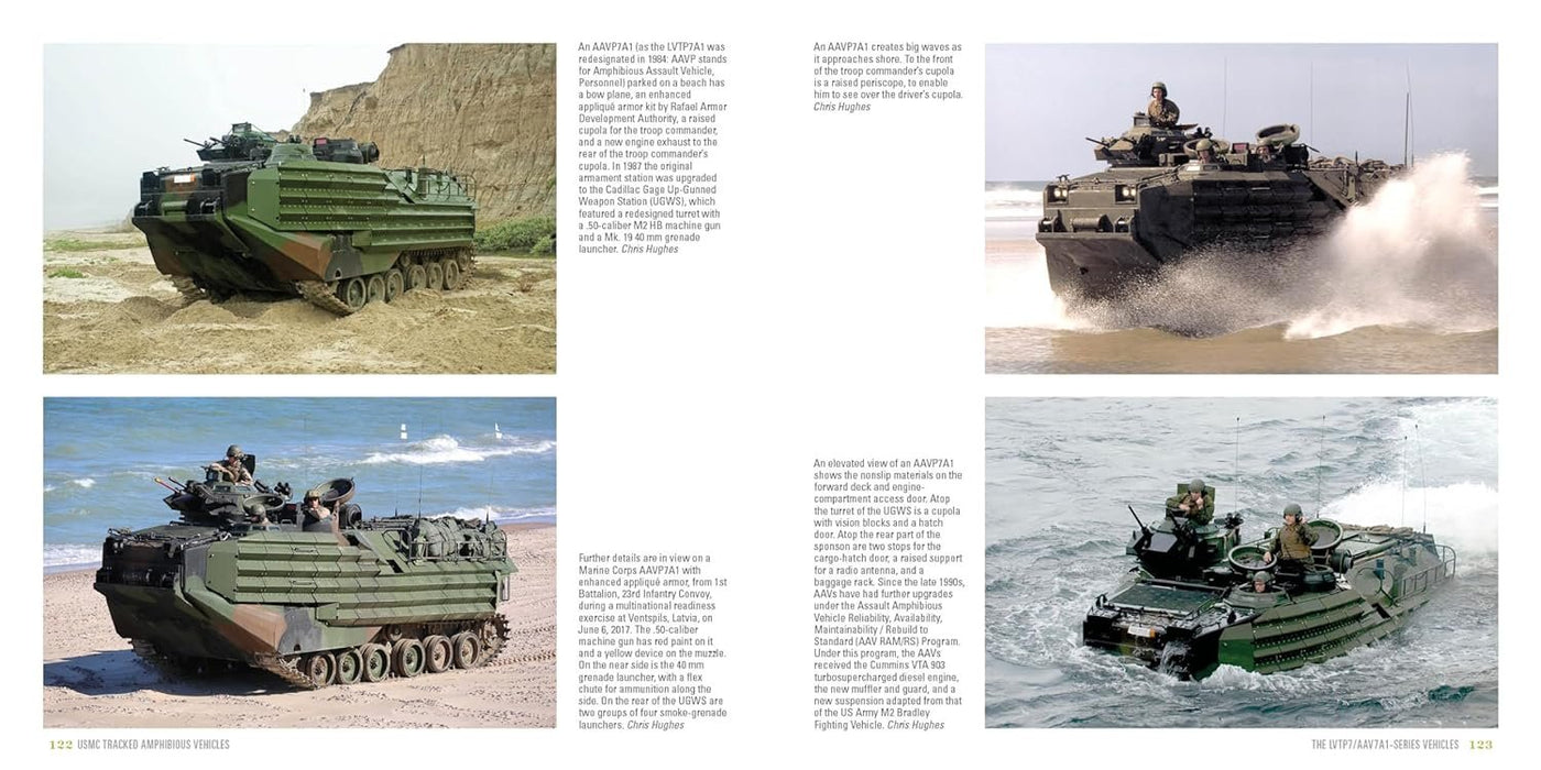 USMC-Kettenamphibienfahrzeuge: T46E1/M76 OTTER, M116 HUSKY, LVTP5 und LVTP7/AAV7A1 