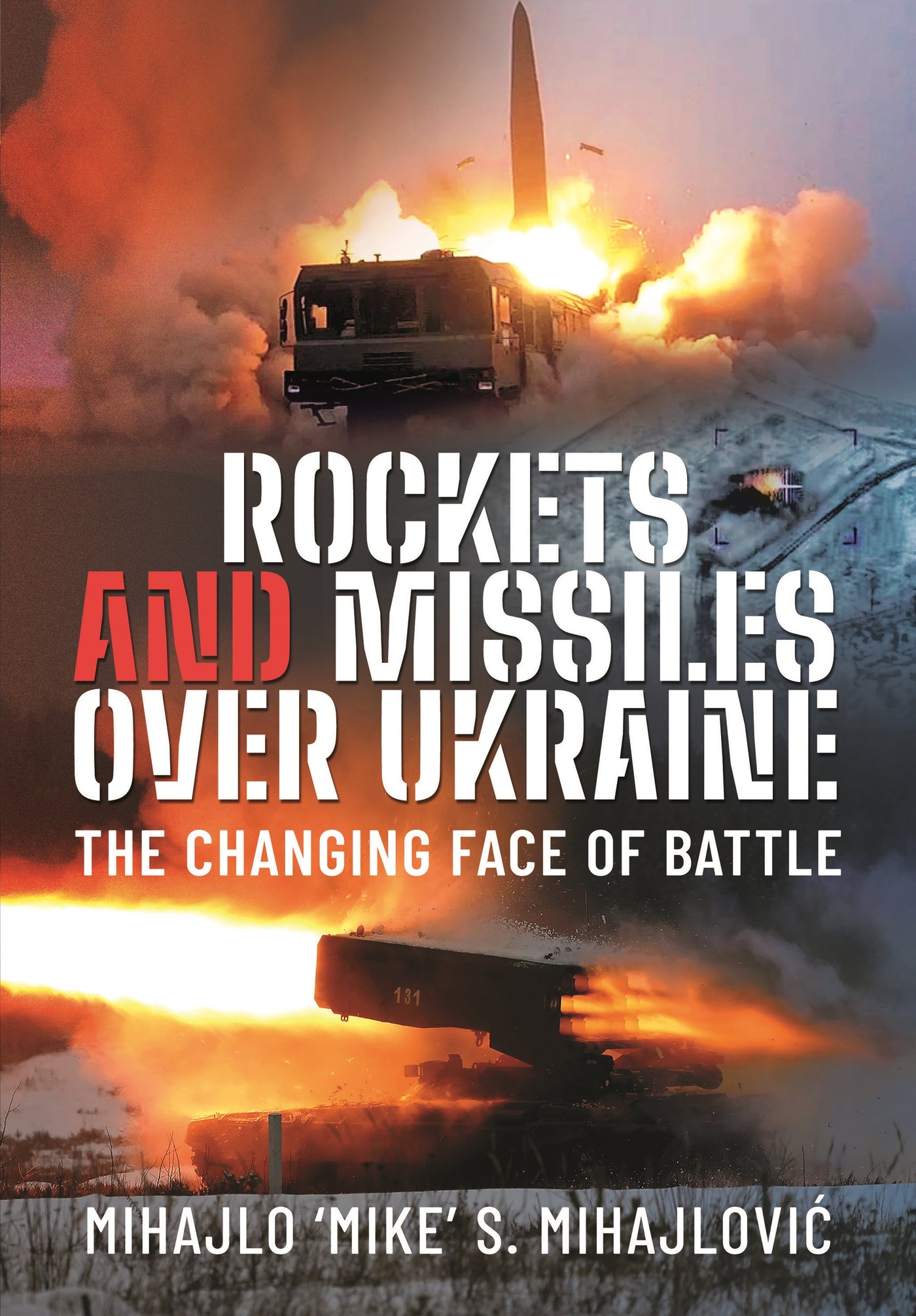 Raketen und Raketen über der Ukraine 