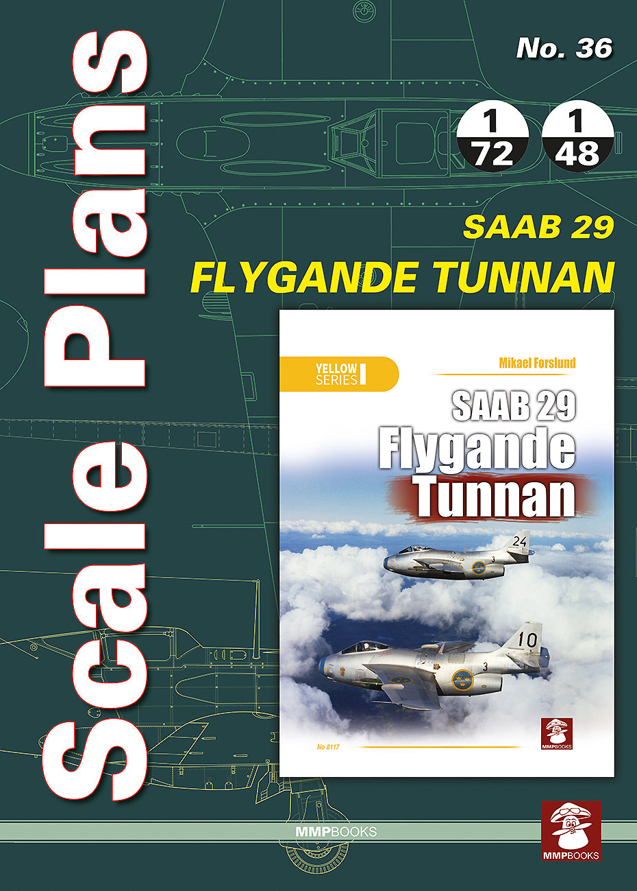 Maßstabspläne Nr. 36. SAAB 29 Flygande Tunnan 