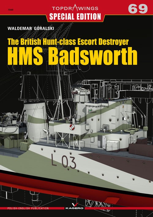 Der britische Begleitzerstörer der Hunt-Klasse, HMS Badsworth