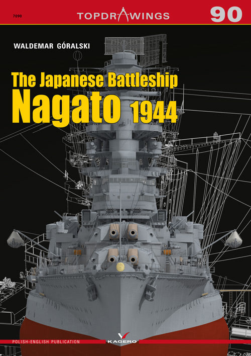 Das japanische Schlachtschiff Nagato 1944 