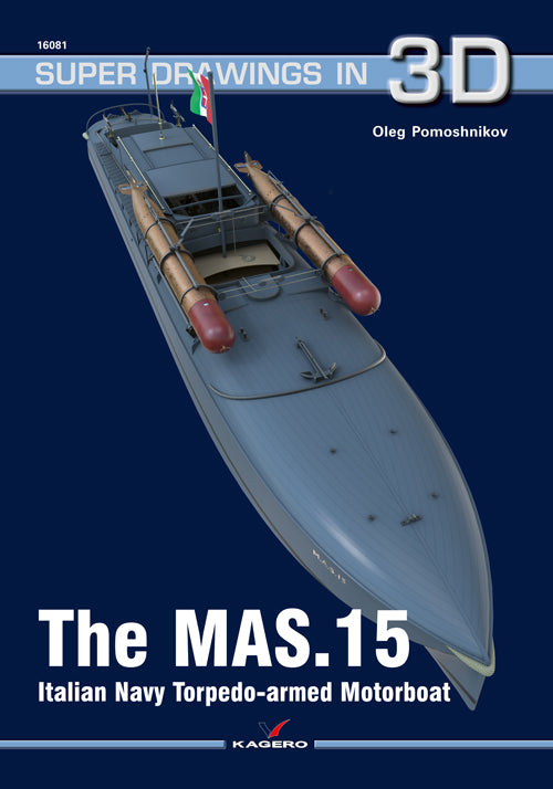 Das mit Torpedos bewaffnete Motorboot MAS.15 der italienischen Marine 
