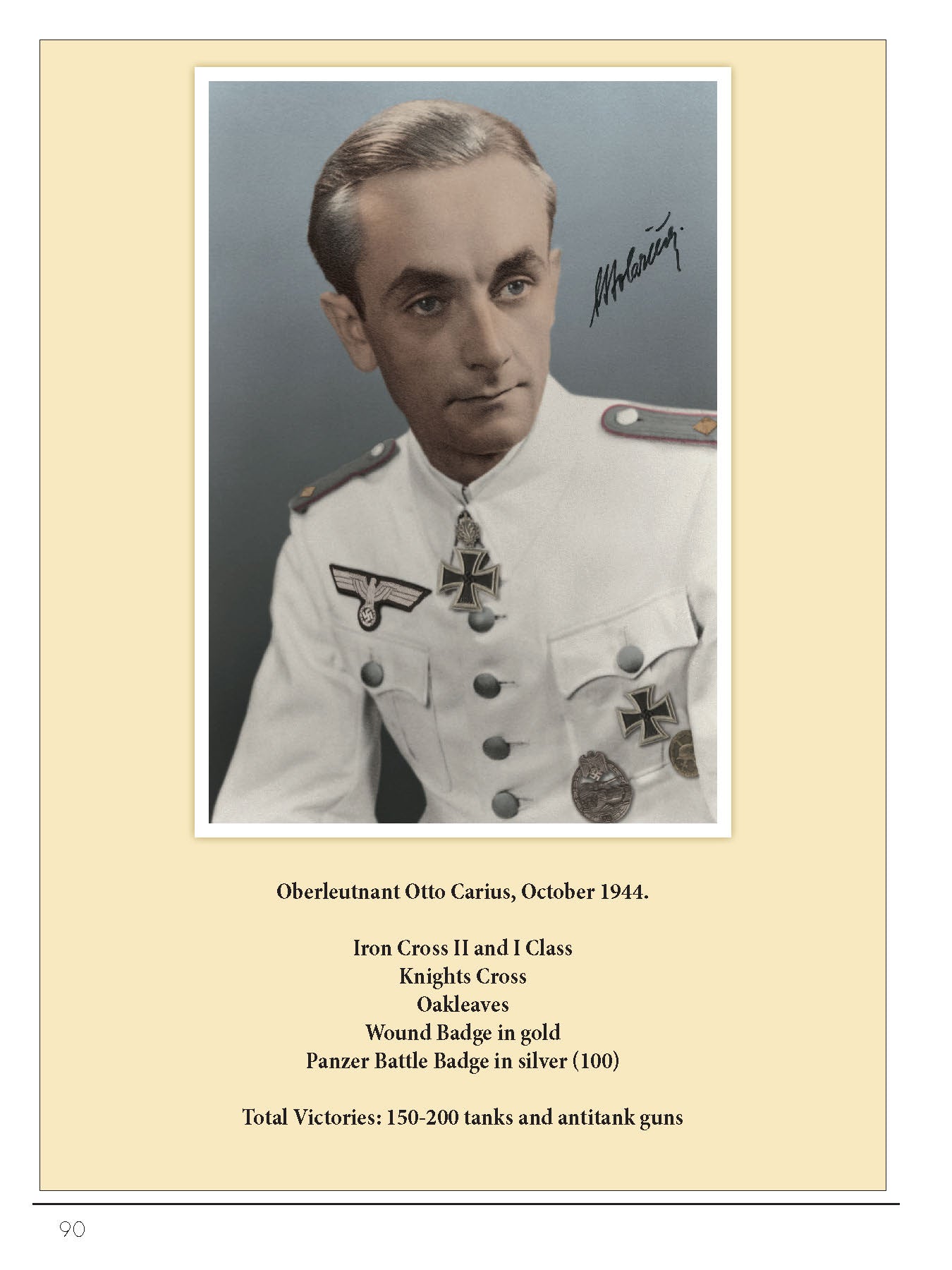 Otto Carius Meine Dienstzeit: 100. Geburtstag Limited Edition 