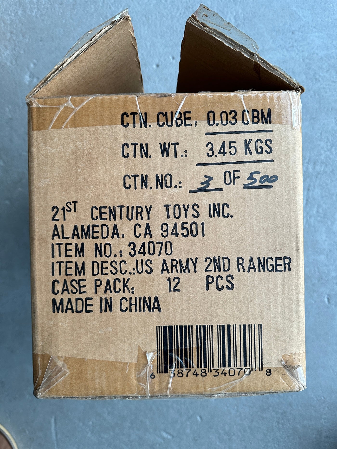 1/6th scale Uniform and Equipment set: WWII 2nd Ranger Battalion, (2003 production)